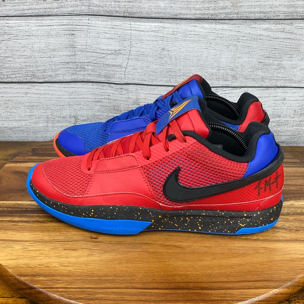 Nike Ja 1 Hunger University Red Royal Blue Basketball Shoe DR8785-401 Men’s 10